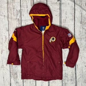 Washington Redskins NFL Football Hoodie Zip Up Coat Parka Boys Kids Jacket